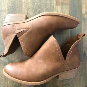 Brown booties from Target. Size 6.